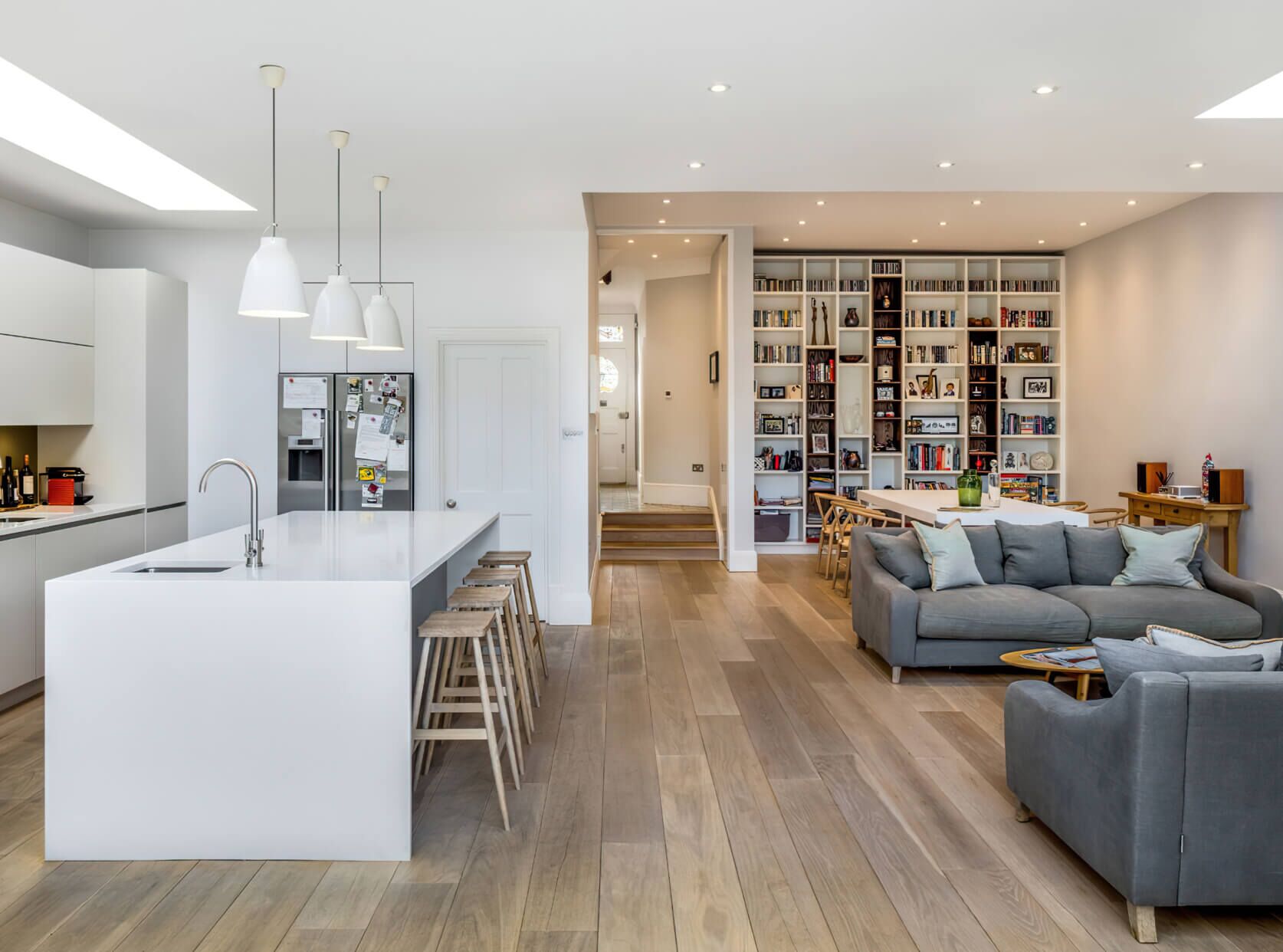 Modern, Minimalist Open Plan Kitchen Kitchen Remodel by Zicklin Contracting Corp. project photo